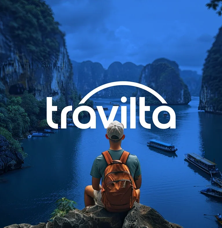Marketing Eden translated this vision into a refined brand presence that feels intelligent, modern, and user-focused. The result is a cohesive branding system that supports Travilta’s mission of helping travelers save time, effort, and money while traveling smarter and with purpose.